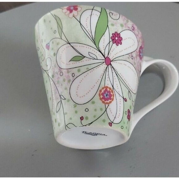 Teaopia Ceramic Teacup And Serving Plate Matched Set Spring Floral - Picture 9 of 10